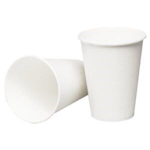 Paper cups, white
