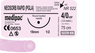 SEWING SUTURESS NEOSORB RAPID (R.P.G.L.A.)