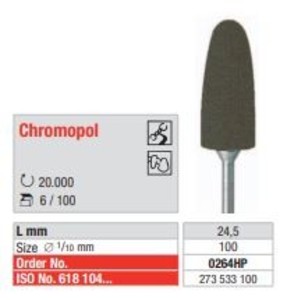 CHROMOPOL - gumice za poliranje CoCr i neplemenitih legura