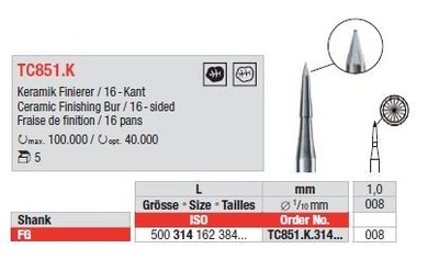 Keramički finirer TC851.K