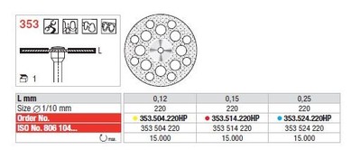 Dijamantni separirni disk SUPERFLEX 353