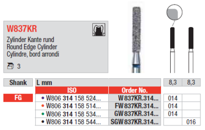 "White Tiger" diamond instrument W837KR