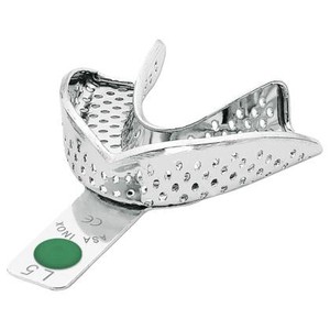S.S. Impression Tray "PERMA-LOCK" perforated L5