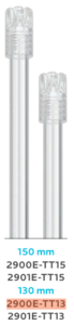 Saliva ejector transparent 130mm