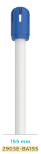 Saliva ejector white 155mm