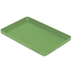 Aluminium green Instrument Tray MM.284X183X17