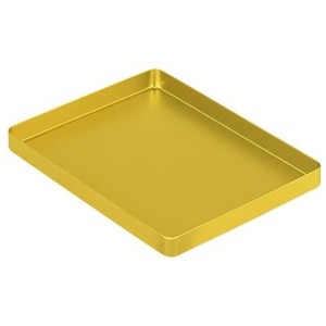 Aluminium yellow Tray MM.142X183X17