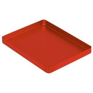 Aluminium red Tray MM.142X183X17