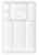 Stojalo za instrumente belo 281x183x17mm