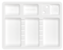 Stojalo za instrumente belo 183x140x17mm