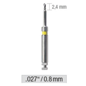 drills, yellow 0.8mm/2.4mm