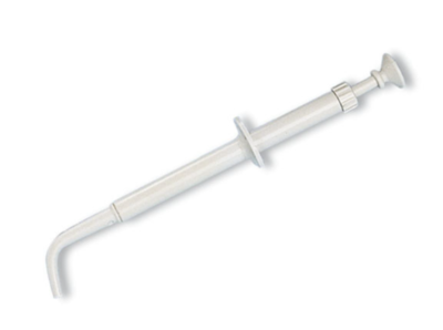 Del-Ject, plastic amalgam carrier, 90° angle