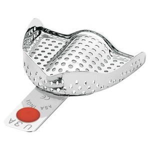 S.S. Impression Tray perforated ANATOMIC upper N.3