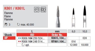 L: 6,0mm, Promjer: 014mm