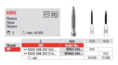 L: 10,0mm, Promjer: 010mm