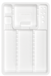 Stojalo za instrumente belo 281x183x17mm