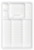 Stojalo za instrumente belo 281x183x17mm