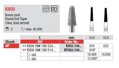 L: 10,0mm, Promjer: 018mm