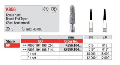 L: 8,0mm, Promjer: 018mm