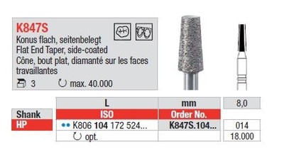 L: 8,0mm, Promjer: 014mm