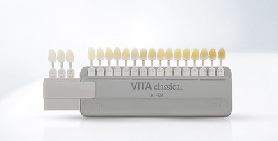 CLASSICAL A1-D4 shade guide with bleached shades
