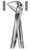 fig.74, English pattern, with non-slip hold, lower incisors and roots, either side