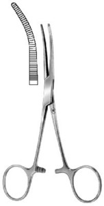 Pean, 130 mm, zakrivljeno