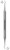 Excavators, dvostruko, s okruglom drškom, 1,2/1,2 mm, br.17
