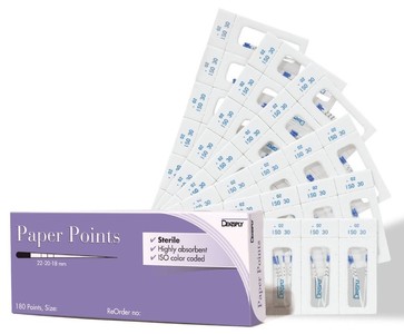 Paper Points ISO 0.2 Sizes